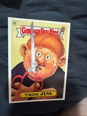 Garbage Pail Kids "Trim Jim" Sticker Card - Red/Orange Hair